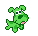 Green puppy